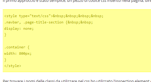 esempio css in conflitto